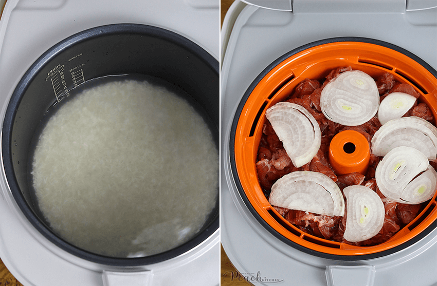 Beef Gyudon + Rice Using Tiger Tacook Rice Cooker The Peach Kitchen